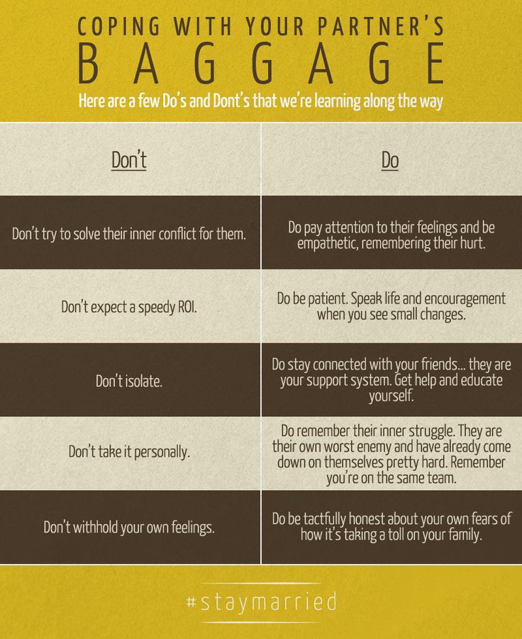 Coping with your partner's baggage (infographic)