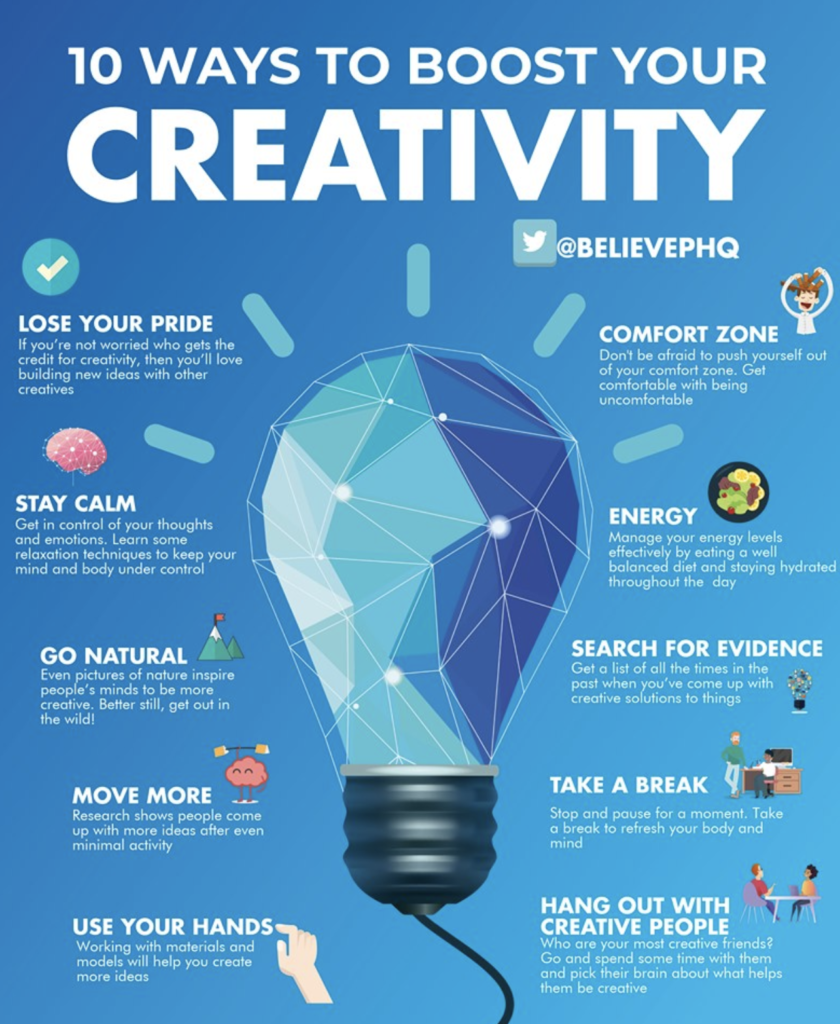 10 Ways To Boost Your Creativity